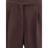 Pantaloni Dama - Pantaloni casual Tom Ford Wide Leg Pants DARK CHOCOLATE Femei (BM 18606184) - B-mall.ro