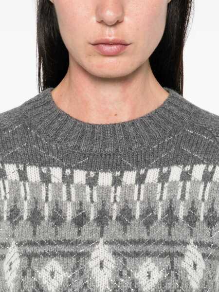 Pulovere Ermanno Scervino Short sleeved Sweater INTARSIO GR Femei (BM 18606208) 5