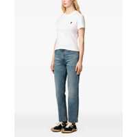Tricouri AMI Paris Dama - Tricouri AMI Paris Ami De Coeur Cropped T-Shirt BLANC Femei (BM 18606211) - B-mall.ro