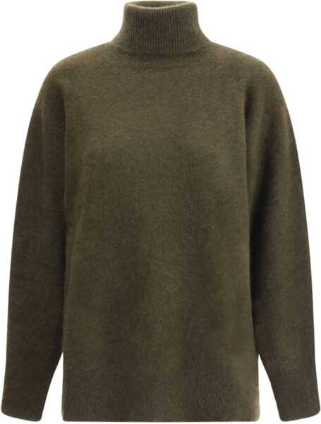 Pulovere P.A.R.O.S.H. Turtleneck Sweater VERDE OLIVA Femei (BM 18606247) 1