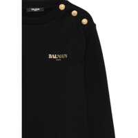 Hanorace pentru Fete - Hanorace Balmain Sweatshirt With Logo BLACK Fete (BM 18606448) - B-mall.ro
