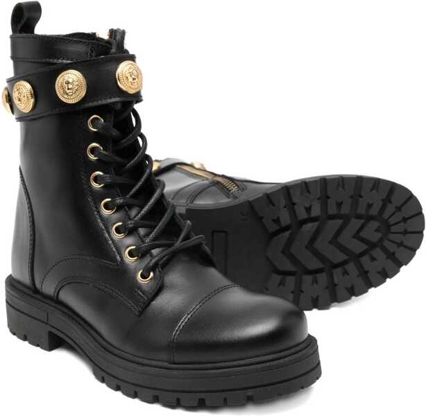 Ghete Balmain Amphibian With Laces BLACK Baieti (BM 18606466) 2