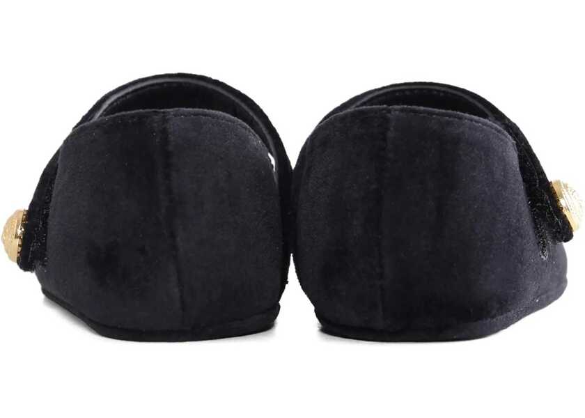 Balerini casual Balmain Ballet Flats With Bow BLACK Fete (BM 18606490) 3