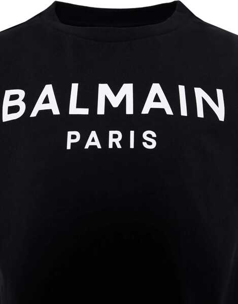 Tricouri Balmain T-Shirt With Logo BLACK Baieti (BM 18606493) 3