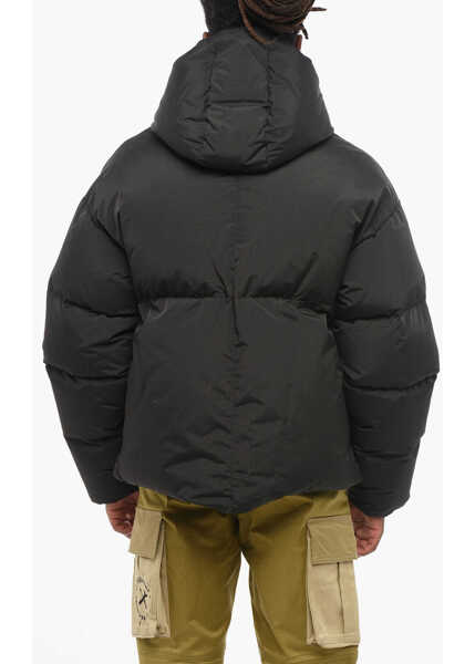 Geci de iarna Bacon 4-Pocket Andrew Jacquard Nylon Down Jacket Black Barbati (BM 18606568) 2