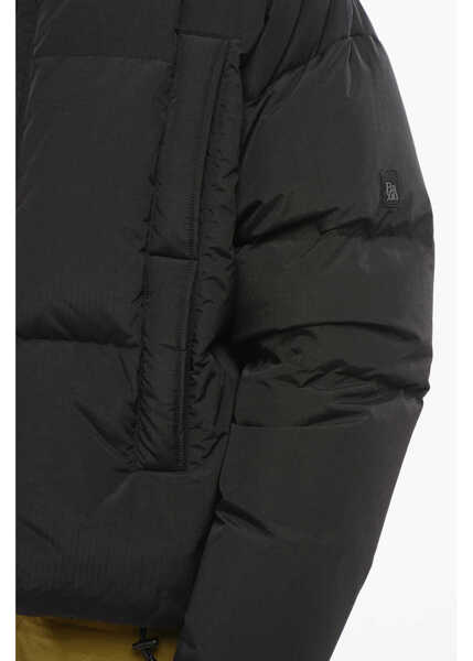 Geci de iarna Bacon 4-Pocket Andrew Jacquard Nylon Down Jacket Black Barbati (BM 18606568) 3