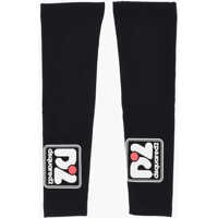 Manusi Logo Printed Solid Color Muffs Femei