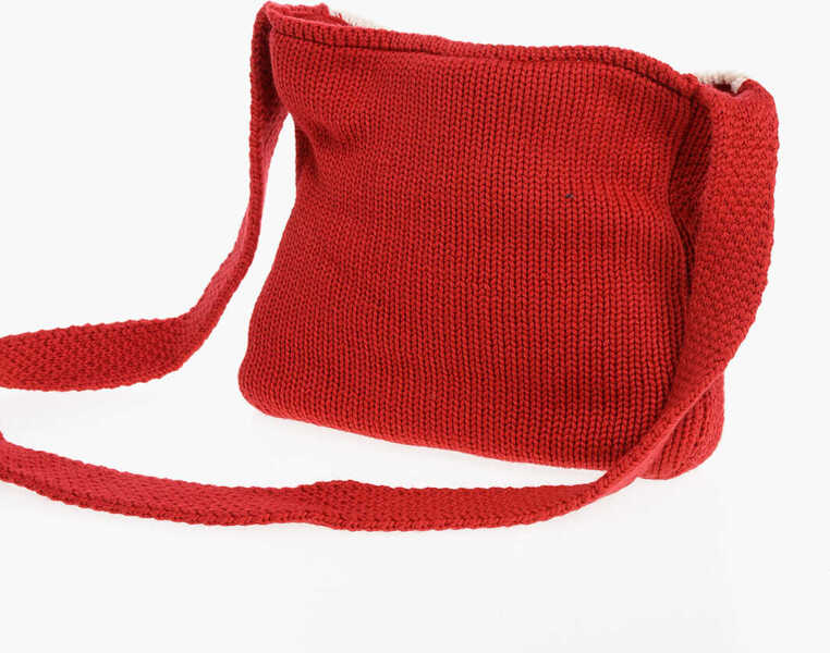 Genti tip postas DSQUARED2 Wool Crossbody Bag With Canadian Logo White Barbati (BM 18606580) 2