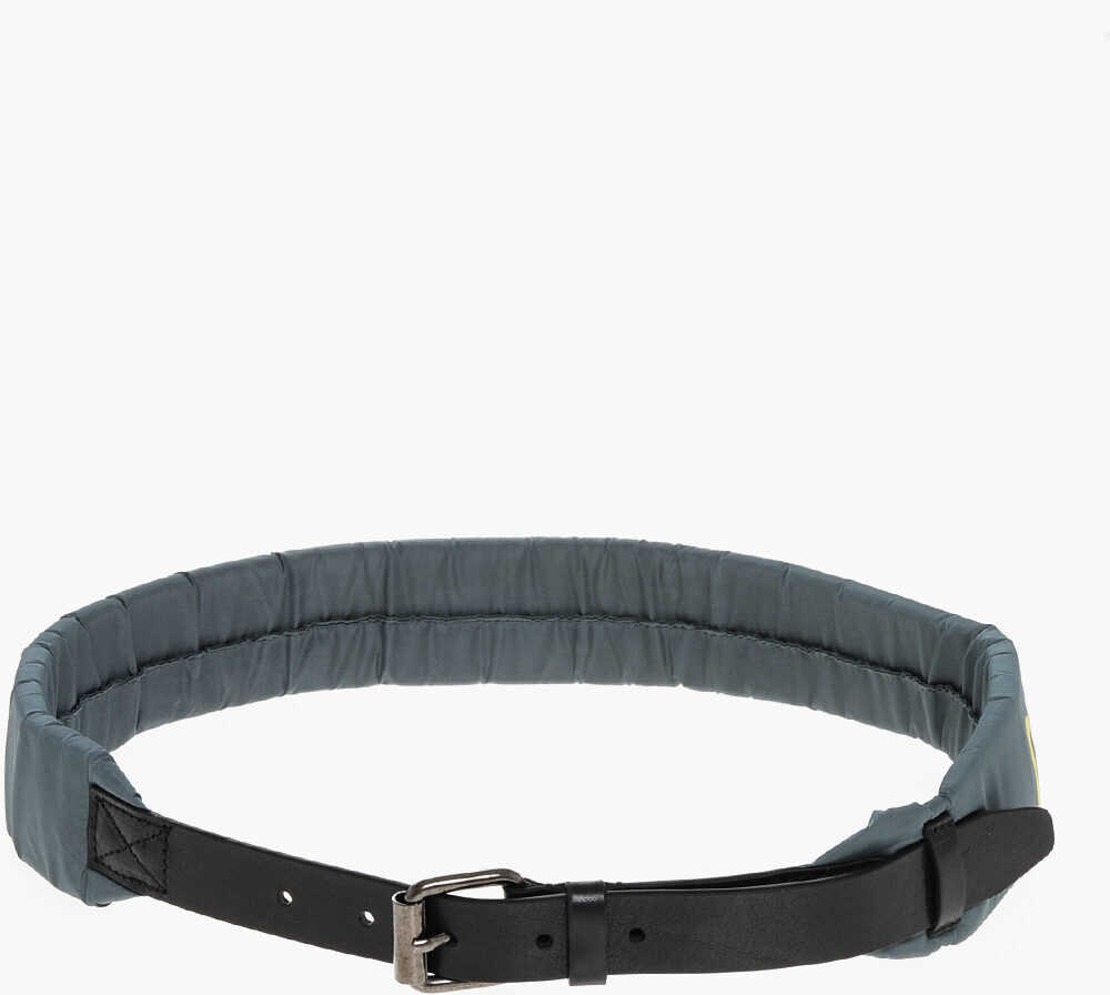 Curele DSQUARED2 Padded Nylon One Life One Planet Belt With Contrasting Print Green Femei (BM 18606583) 3