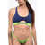 DSQUARED2 Solid Color Top Bikini With Cut-Out Detail Blue