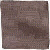 Esarfe Polka Dots Silk And Cotton Pocket Square Barbati