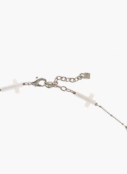 Coliere DSQUARED2 Metal Necklace With Crosses White Barbati (BM 18606598) 2