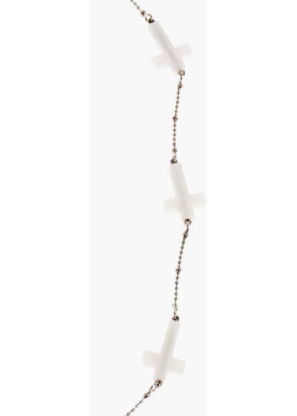 Coliere DSQUARED2 Metal Necklace With Crosses White Barbati (BM 18606598) 3