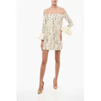 Rochii lungi Star.printed Dress With Sheer Detail Femei