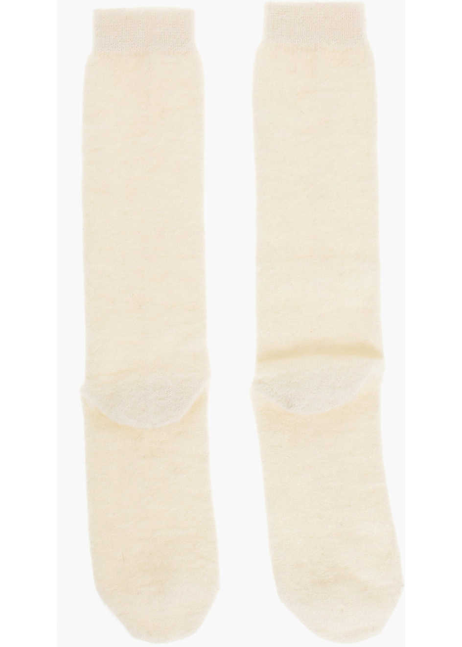 Sosete DSQUARED2 Solid Color Wool Blend Long Socks White Barbati (BM 18606628) 1