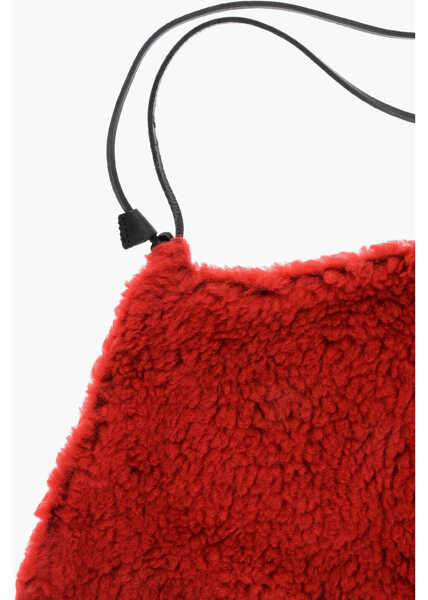 Esarfe DSQUARED2 Faux Fur Solid Color Scarf Red Femei (BM 18606637) 2