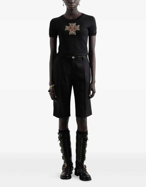 Pantaloni casual Dolce & Gabbana Bermuda Shorts BLACK Femei (BM 18606730) 2