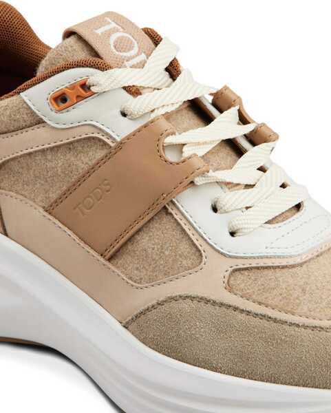 Sneakers TODS Sneakers In Fabric And Suede Leather BROWN Femei (BM 18606733) 5