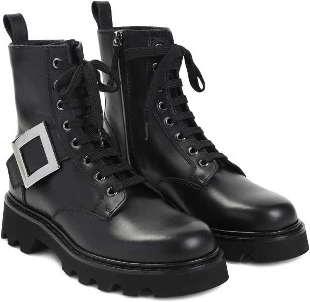 Incaltaminte Roger Vivier Viv Rangers Combat Boots BLACK Femei (BM 18606736) 2