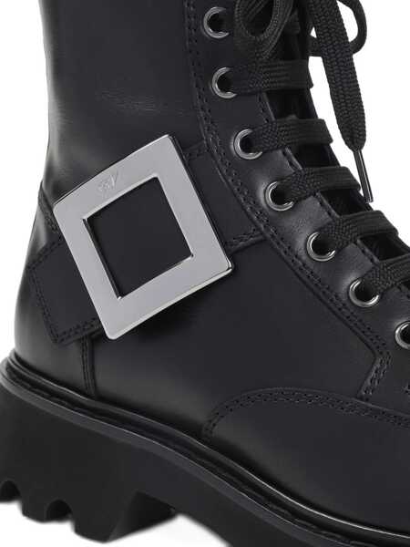 Incaltaminte Roger Vivier Viv Rangers Combat Boots BLACK Femei (BM 18606736) 3