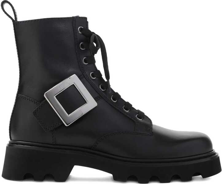 Incaltaminte Roger Vivier Viv Rangers Combat Boots BLACK Femei (BM 18606736) 1