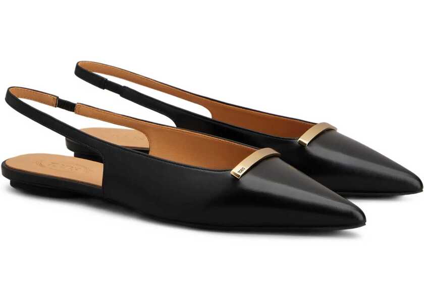 Balerini TODS Leather Slingback Ballerinas BLACK Femei (BM 18606745) 2