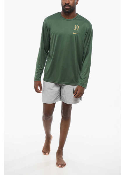 Tricouri Nike Swim Long Sleeved Dri-Fit Crew-Neck T-Shirt Green Barbati (BM 18606775) 4