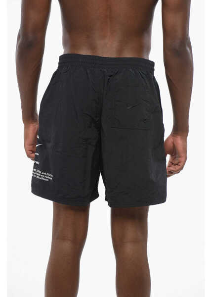 Sorturi de baie Nike Swim Solid Color Swim Shorts With Contrasting Logo Black Barbati (BM 18606781) 2