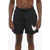 Nike Swim Solid Color Swim Shorts With Contrasting Logo Black