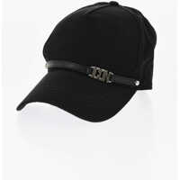 Caciuli Cotton Gabardine Icon Cap With Metal Detail Femei