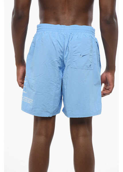 Sorturi de baie Nike Swim Solid Color Swim Shorts With Contrasting Logo Blue Barbati (BM 18606802) 2