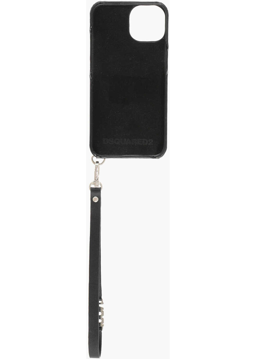 Huse mobil & tablete DSQUARED2 Faux Leather Iphone 13/14 Icon Case Black Femei (BM 18606805) 3