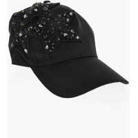 Caciuli Embellished Jewels Satin Cap Femei