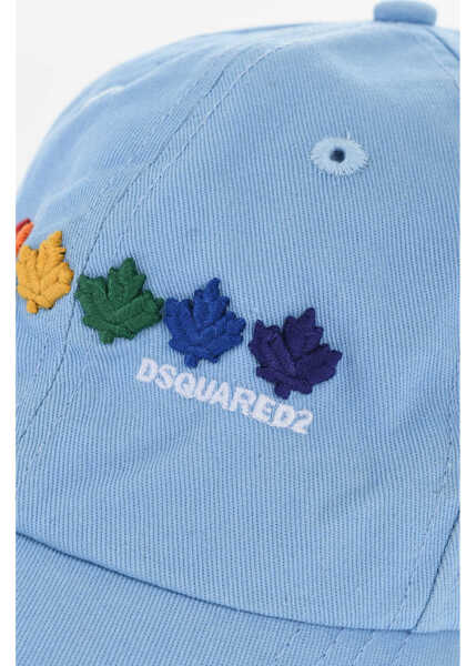 Caciuli DSQUARED2 Cotton Cap With Embroidery Blue Femei (BM 18606853) 2