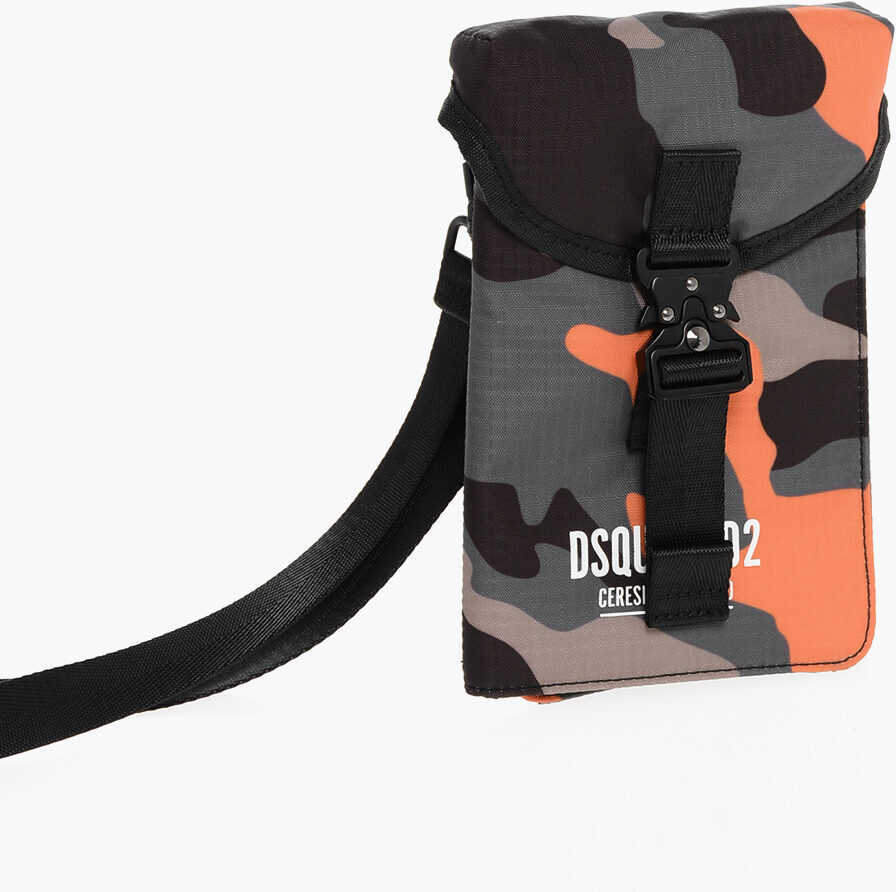Portofele DSQUARED2 Camou Phone Holder With Shoulder Strap Multicolor Barbati (BM 18606865) 3