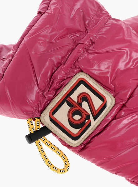 Manusi DSQUARED2 Padded And Quilted Snow Gloves Pink Femei (BM 18606967) 2