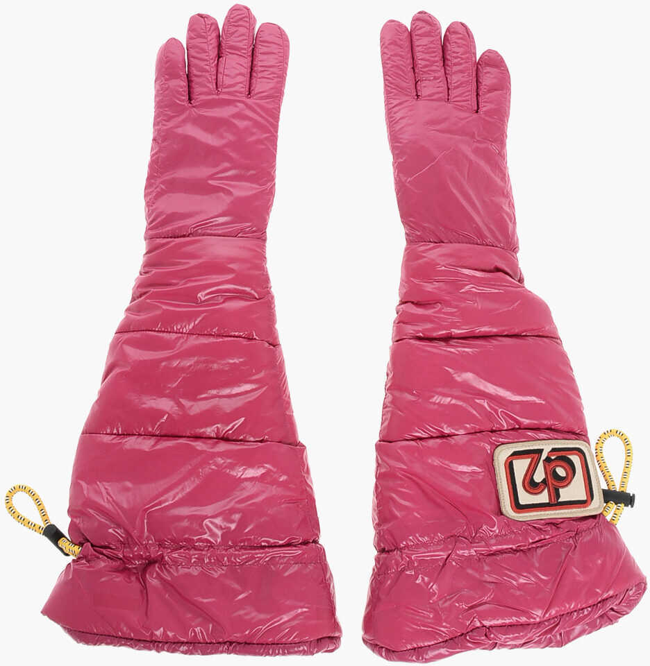 Manusi DSQUARED2 Padded And Quilted Snow Gloves Pink Femei (BM 18606967) 1