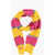DSQUARED2 Vintage Effect Striped Cotton Blend Scarf Yellow