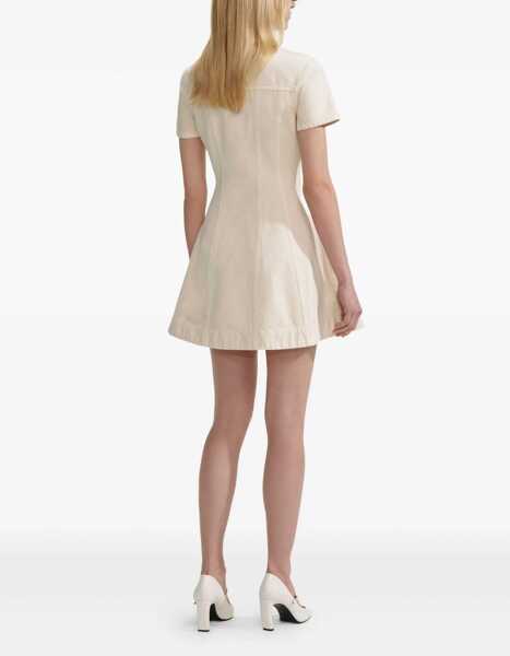 Rochii casual Self-Portrait Denim Mini Dress IVORY Femei (BM 18607015) 4