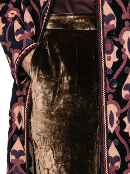 Pantaloni casual ETRO Velvet Pants BROWN Femei (BM 18607048) 5