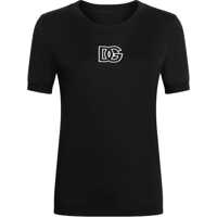 Tricouri Jersey T-Shirt With Dg Logo Embroidery Femei