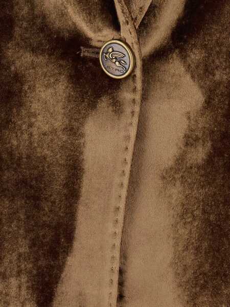 Sacouri office ETRO Velvet Jacket BROWN Femei (BM 18607063) 3