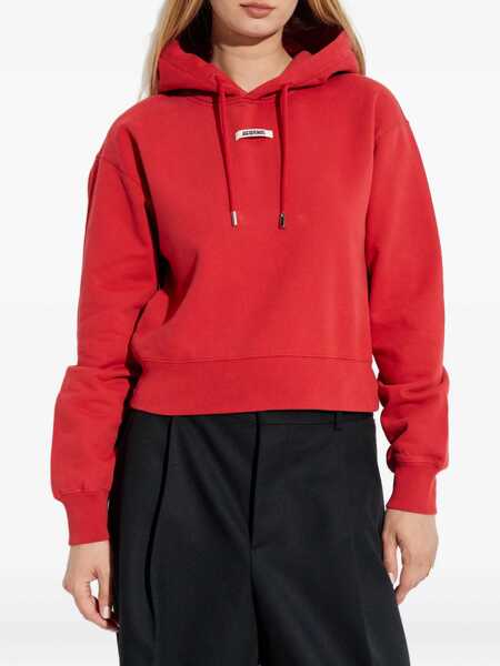 Bluze de trening JACQUEMUS The Grosgrain Hoodie RED Femei (BM 18607078) 3