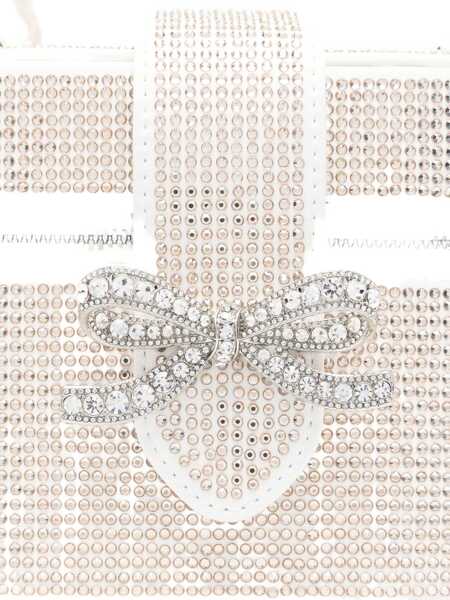 Genti de mana Self-Portrait Satin Beauty Case With Rhinestones BEIGE Femei (BM 18607087) 3