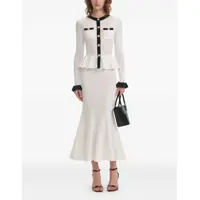 Rochii casual Perforated Knit Midi Dress Femei