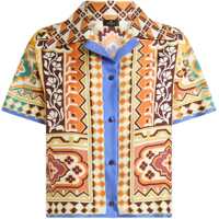 Bluze Printed Silk Shirt Femei