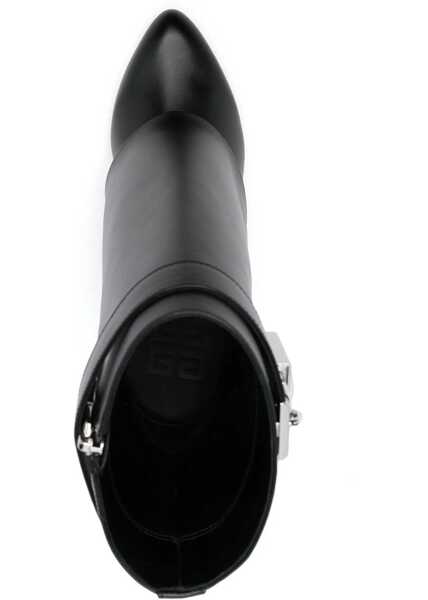 Cizme scurte Givenchy Stivaletto Shark Lock BLACK Femei (BM 18607132) 4