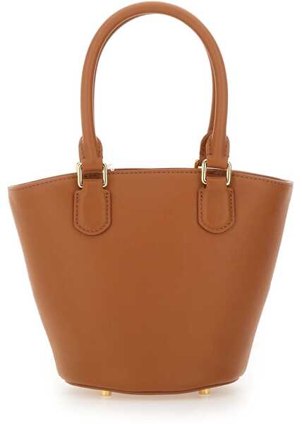 Genti de mana Self-Portrait Leather Tote Bag With Charm BUFF Femei (BM 18607141) 3