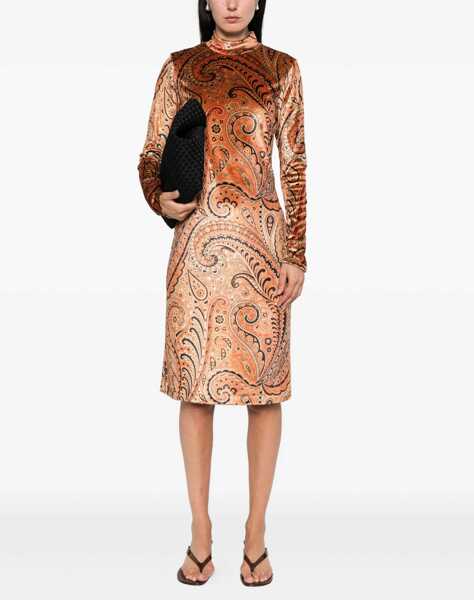 Rochii casual ETRO Paisley Print Dress ORANGE Femei (BM 18607153) 2