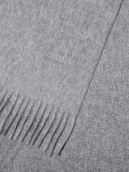 Esarfe ZEGNA Oasis Cashmere Scarf GREY Barbati (BM 18607171) 2